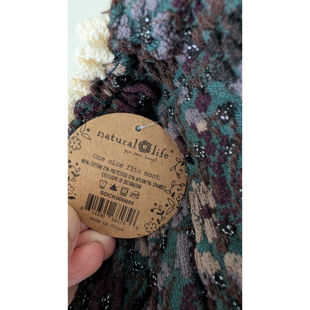 Natural Life Boho Lace Ruffle Socks NEW! - Picture 3 of 4